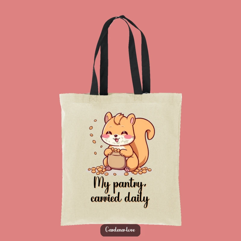 Funny Kawaii Squirrel Tote Bag, Cute Seed Scattering Accessory, Perfect Practical Gift